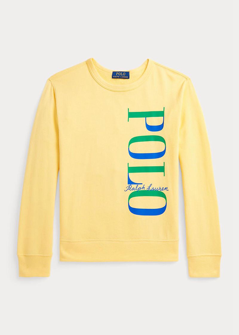 Sudadera Ralph Lauren Niño 6-14 Años Logo Spa Terry Chile Amarillo HJCND-2156